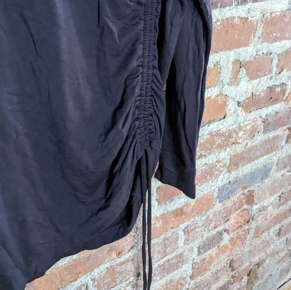 Loft Medium Brown Lounge Cozy Long Sleeve Shirt w/ Fuzzy Inside - Picture 2 of 8